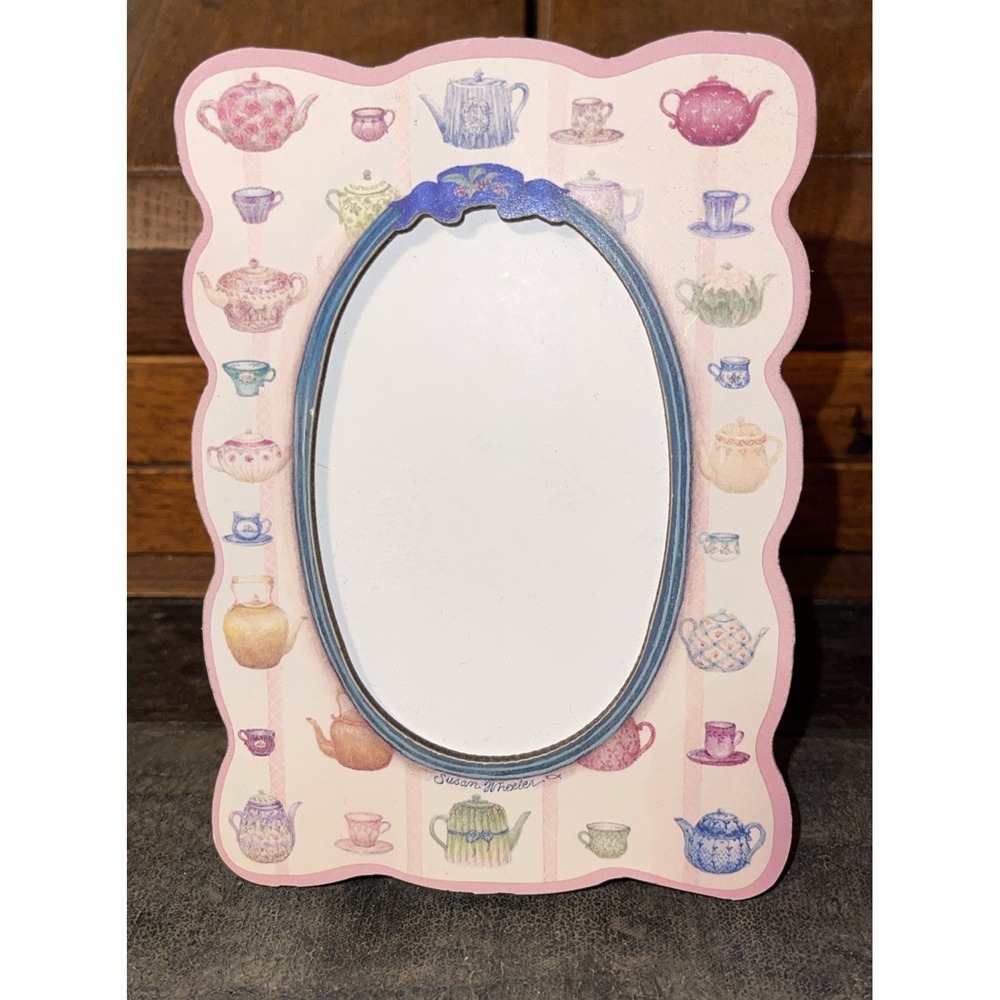 Susan Wheelers  Teapots Picture Frame 4x6 Pink